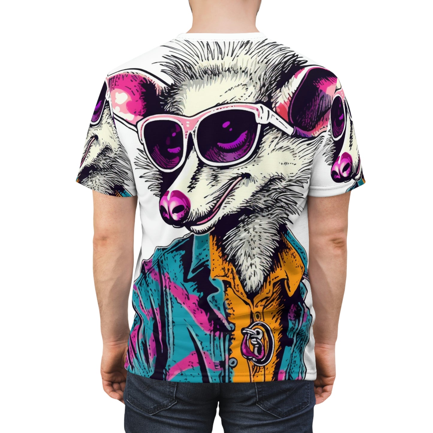 Opossum Artist Fashion Style Unisex Cut & Sew Tee (AOP)