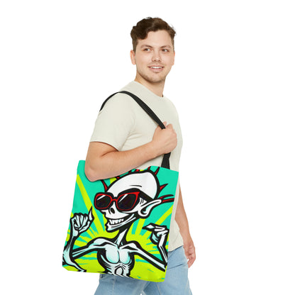 Beach Bum Summer Alien Anime Tote Bag (AOP)