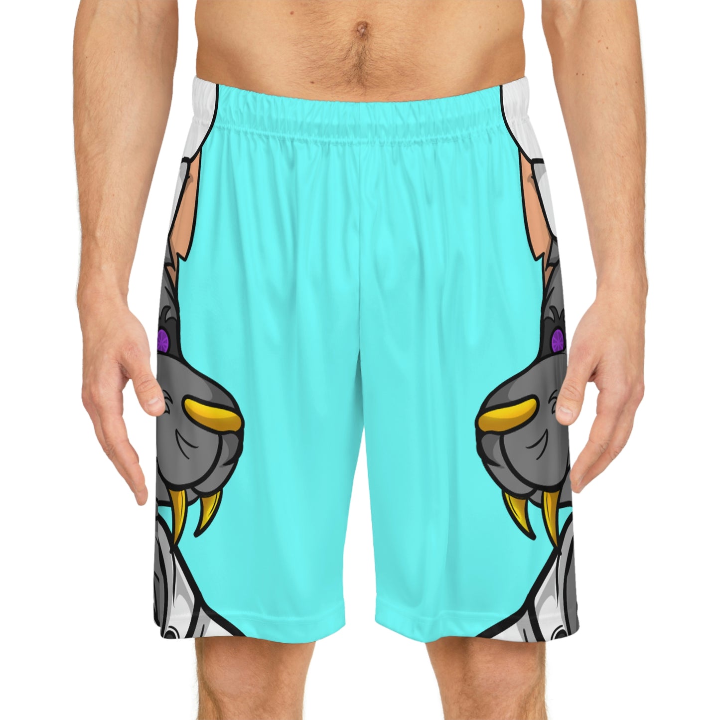 Chief Chef Cook Wolf Werewolve Cyborg Basketball Shorts