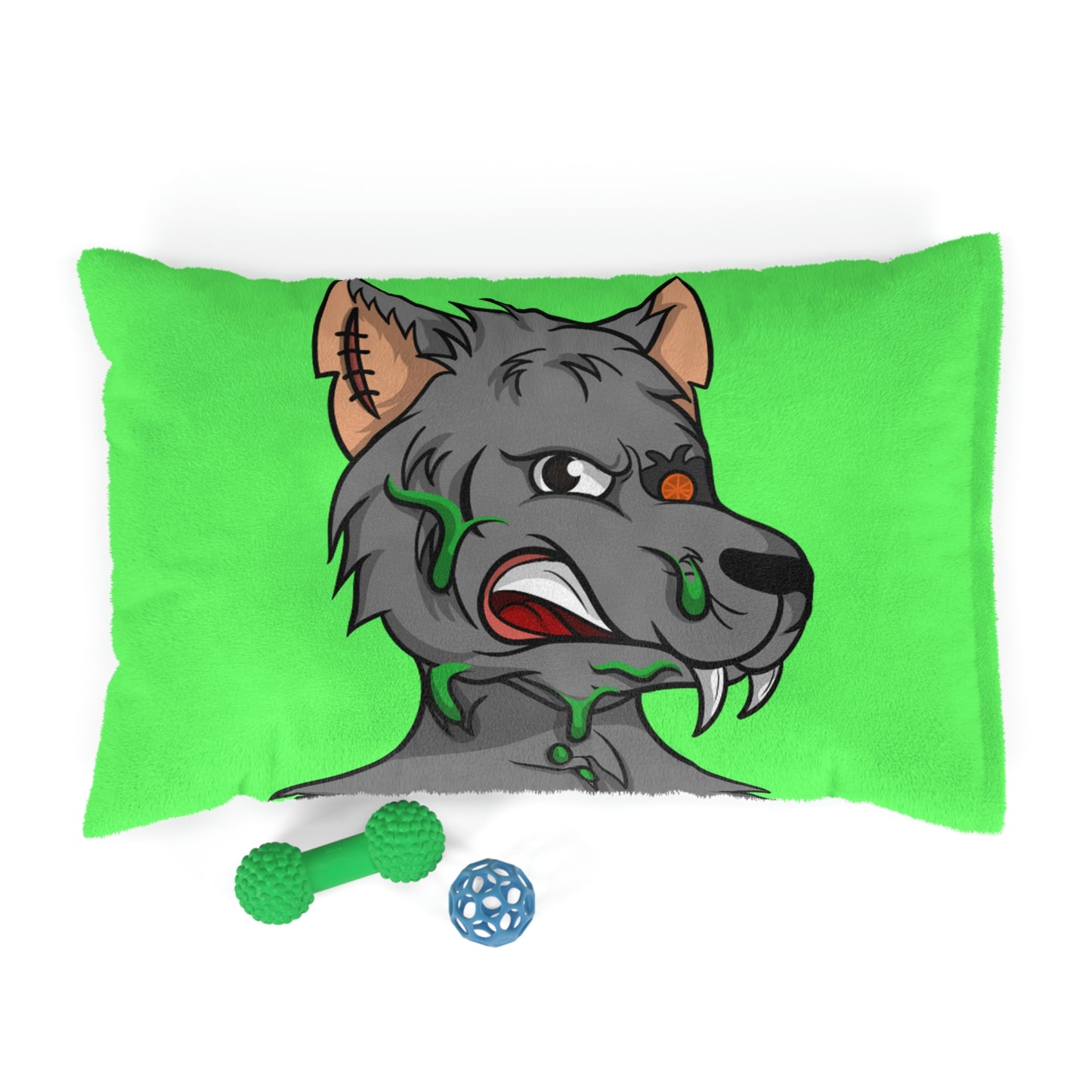 Wolf Grey Cyborg Animal Werewolve Pet Bed