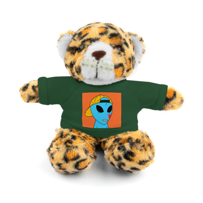 Animales de peluche de visitante de sangre azul alienígena con camiseta