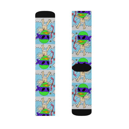 Valentine Alien Visitor 751 Sublimation Socks