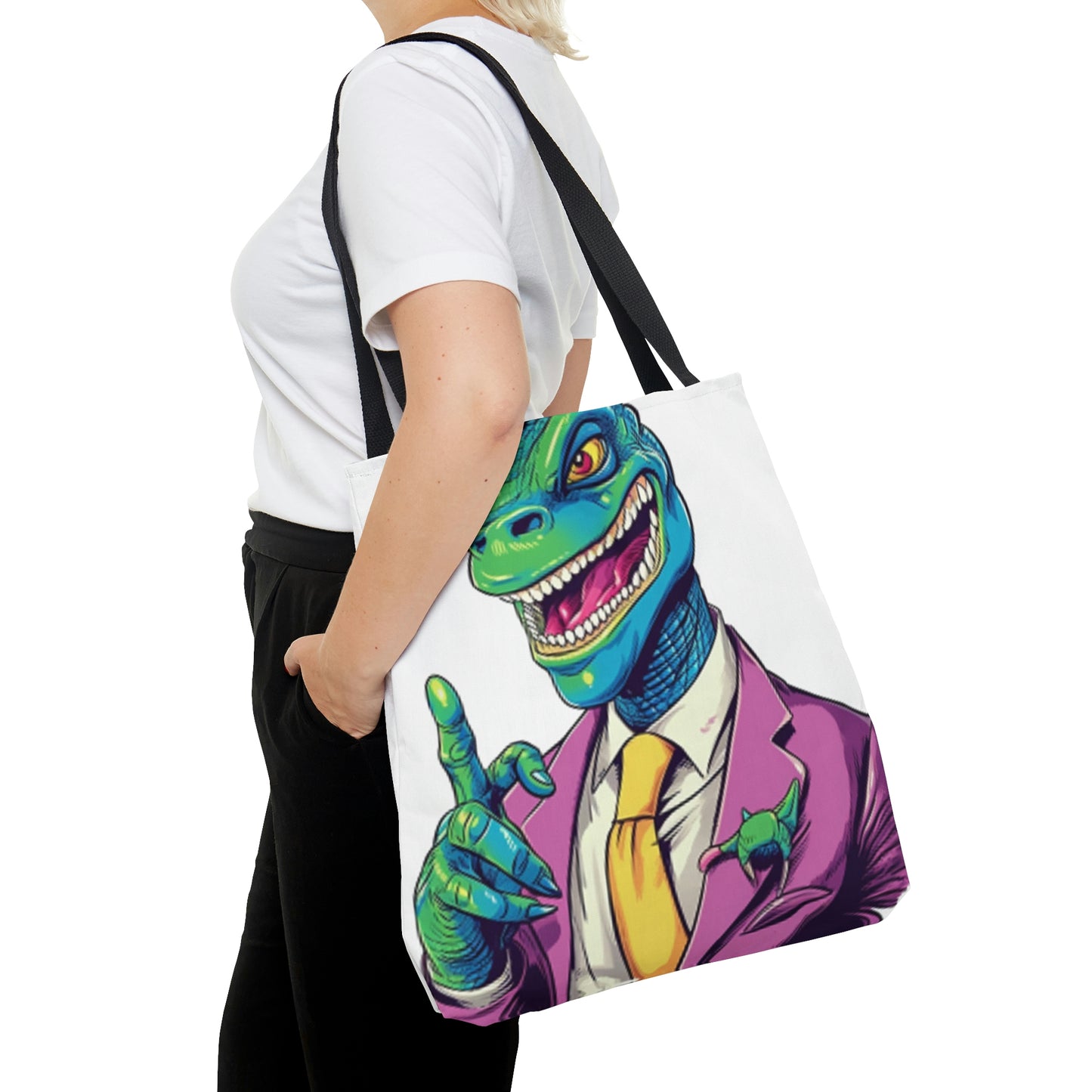 Business Dinosaur CEO Savy Tote Bag (AOP)