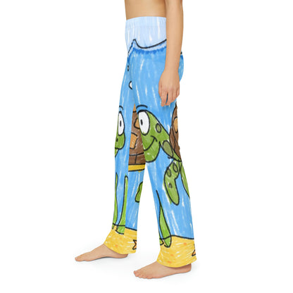 Pantalones de pijama para niños Sea Turtle Beach Sand Ocean 