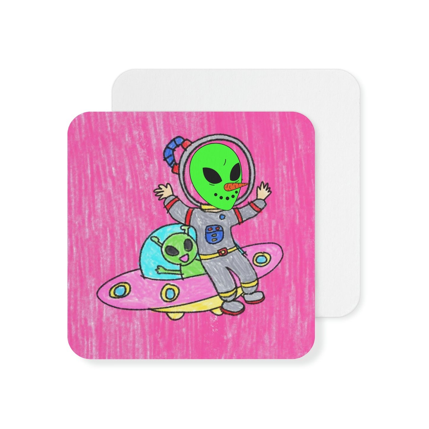 Veggie Visi Alien Vegetable Visitor UFO Coasters (50, 100 pcs)