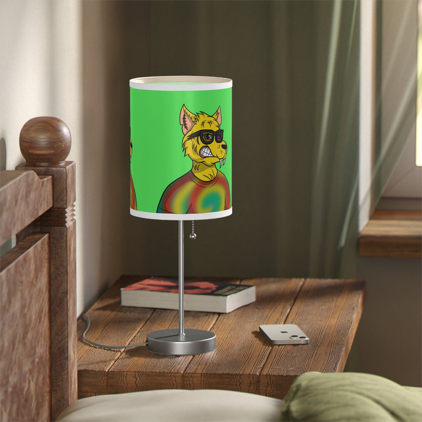 Wolf Hip Cool Stud Breathtaking Cyborg Lamp on a Stand, US|CA plug