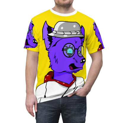 Cyborg Werewolf Character Cartoon Anime Wolve Unisex AOP Cut & Sew Tee