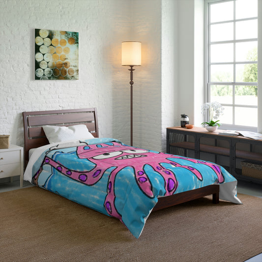 The Kraken Octopus Clean Graphic Comforter