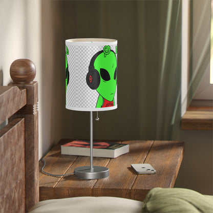 Alien Music Headphone Podcast Character Visitor Lamp on a Stand, US|CA plug