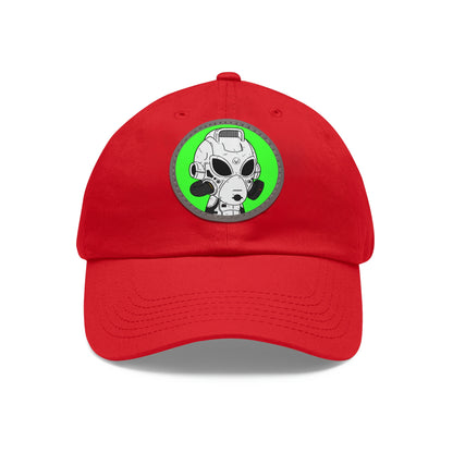 Alien LOL Visitor Dad Hat with Leather Patch (Round)