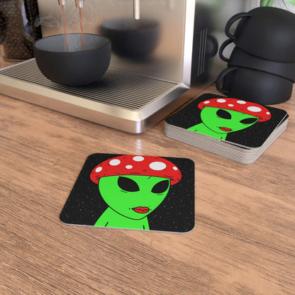 Mushroom Galaxy Alien Star Coasters (50, 100 pcs)