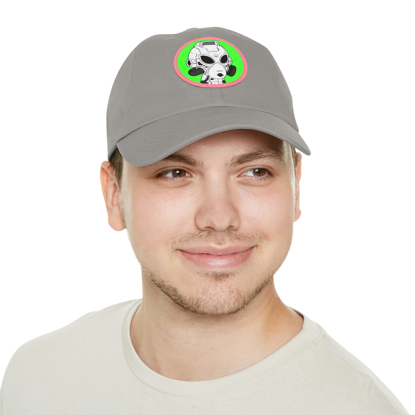 Alien LOL Visitor Dad Hat with Leather Patch (Round)