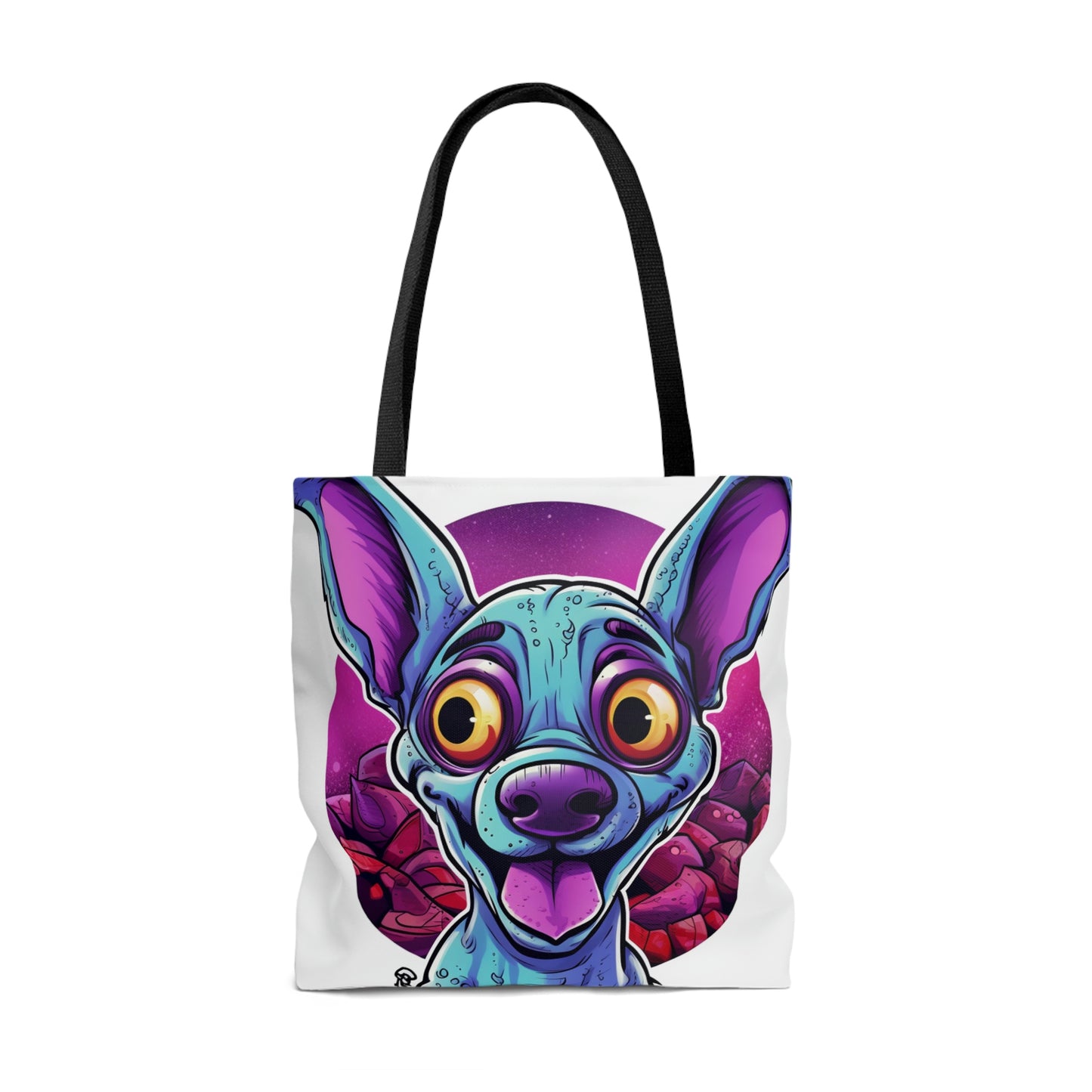 Classic Alien Dog Space Cartoon Style with a Retro Twist Tote Bag (AOP)