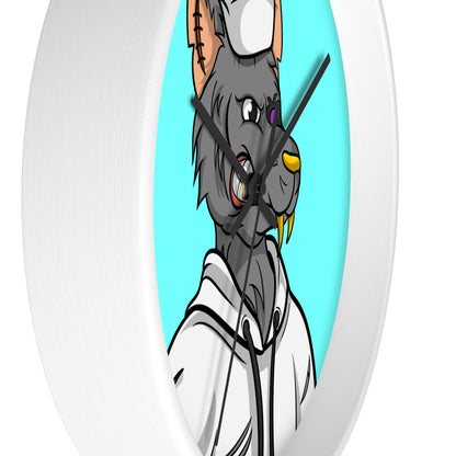 Chief Chef Cook Wolf Werewolve Cyborg Wall clock