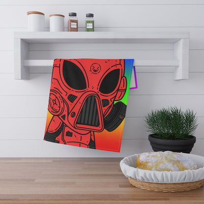 LOL Rainbow Armored Red Future Alien Cyborg Machine Visitor Kitchen Towel