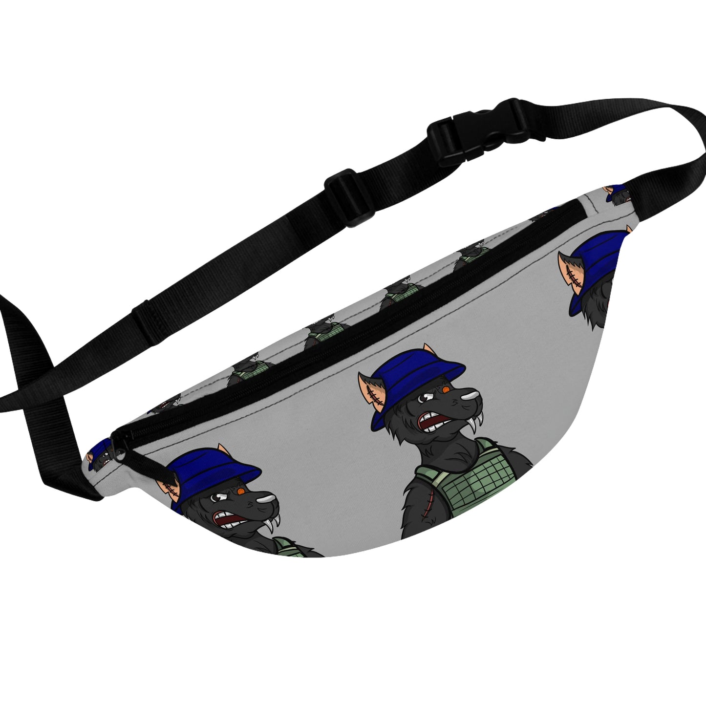 Army Wolf Werewolve Cyborg Fanny Pack