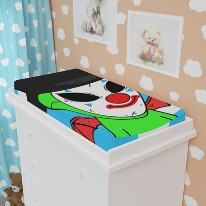 Alien Posse Clown Cartoon Visitor Baby Changing Pad Cover