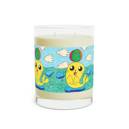 Seal Trick Marine Ocean Animal Sea Creature Scented Candle - Full Glass, 11oz