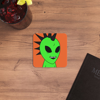 Black Hair Spiked Visitor Alien Coasters (50, 100 pcs)