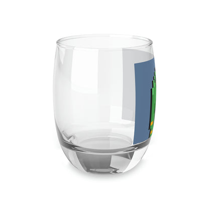 Dinosaur Dino Pixel Whiskey Glass