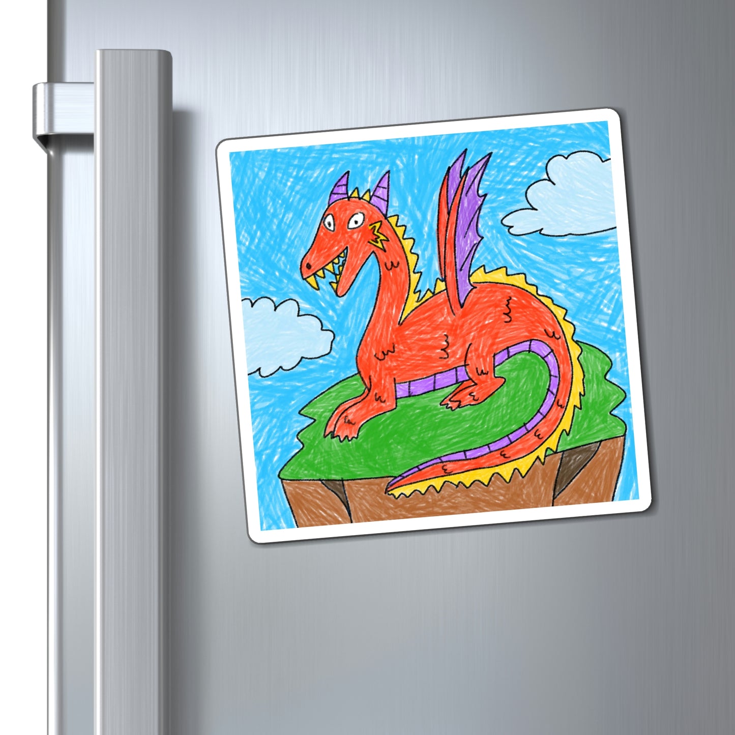 Fierce Dragon Medieval Magnets