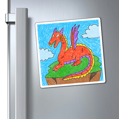 Fierce Dragon Medieval Magnets