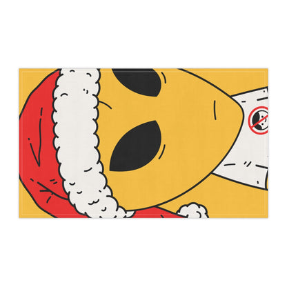 Alien Christmas Santa Space Character Holiday Winter Season Kitchen Towel