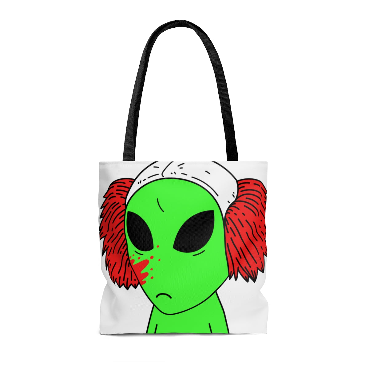 Alien Triste Payaso Visitante AOP Bolsa de tela 