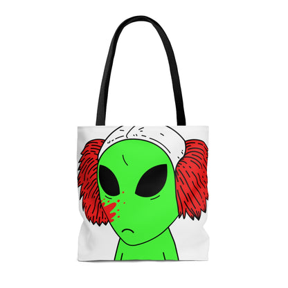 Alien Triste Payaso Visitante AOP Bolsa de tela 