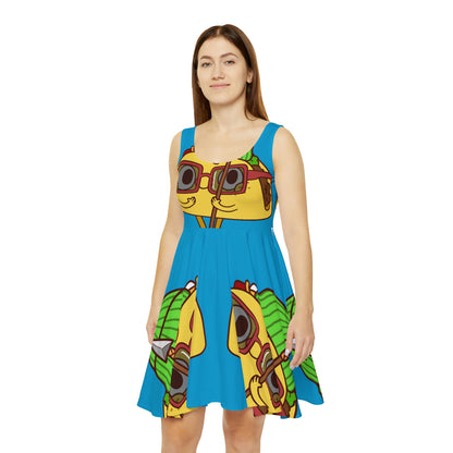 Vestido skater Tribal Taco para mujer 