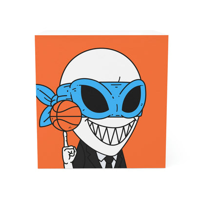 Alien BBall Sport Ninja Mask Naranja Baloncesto Nota Cubo 