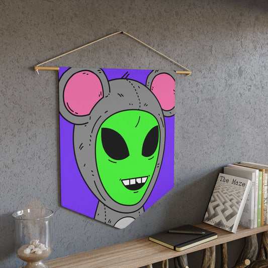 The Visitor Mouse Alien Character Pennant
