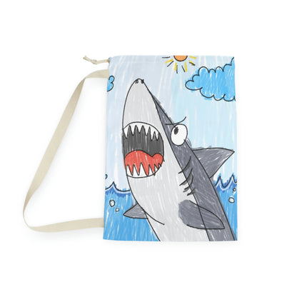 Shark Jaw Teeth Attack Ocean Sea Creature Laundry Bag