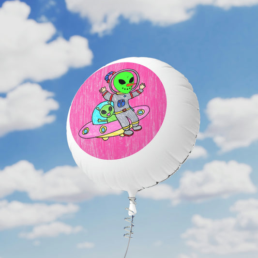 Veggie Visi Alien Vegetal Visitante UFO Globo de helio Mylar