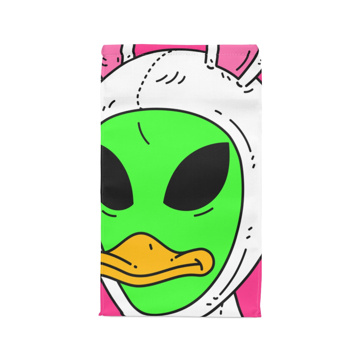 Bunny Ears Green Visitor Duck Face Alien Polyester Lunch Bag