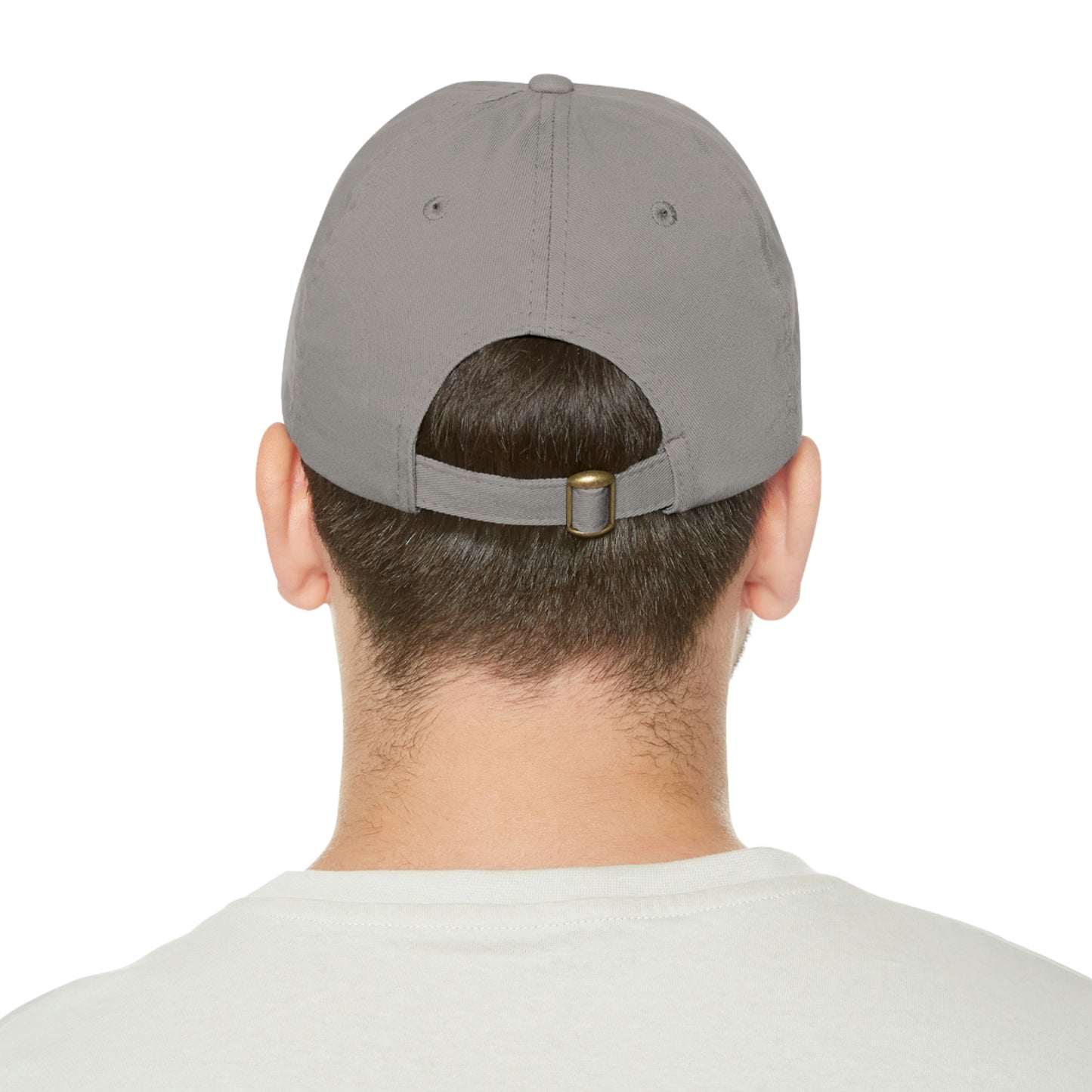 The Kraken Octopus Clean Graphic Dad Hat with Leather Patch (ラウンド)