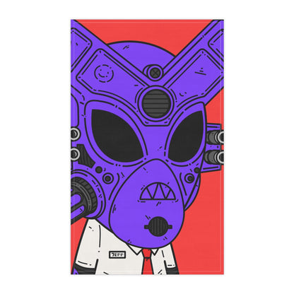 Jeff Shirt Tie Armored Purple Future Alien Cyborg Machine Visitor Kitchen Towel