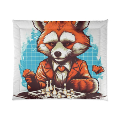 Red Panda Chess Player Strategy Game Graphic Comforter