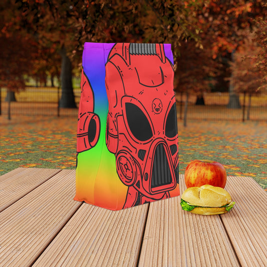 LOL Rainbow Armored Red Future Alien Cyborg Machine Visitor Polyester Lunch Bag