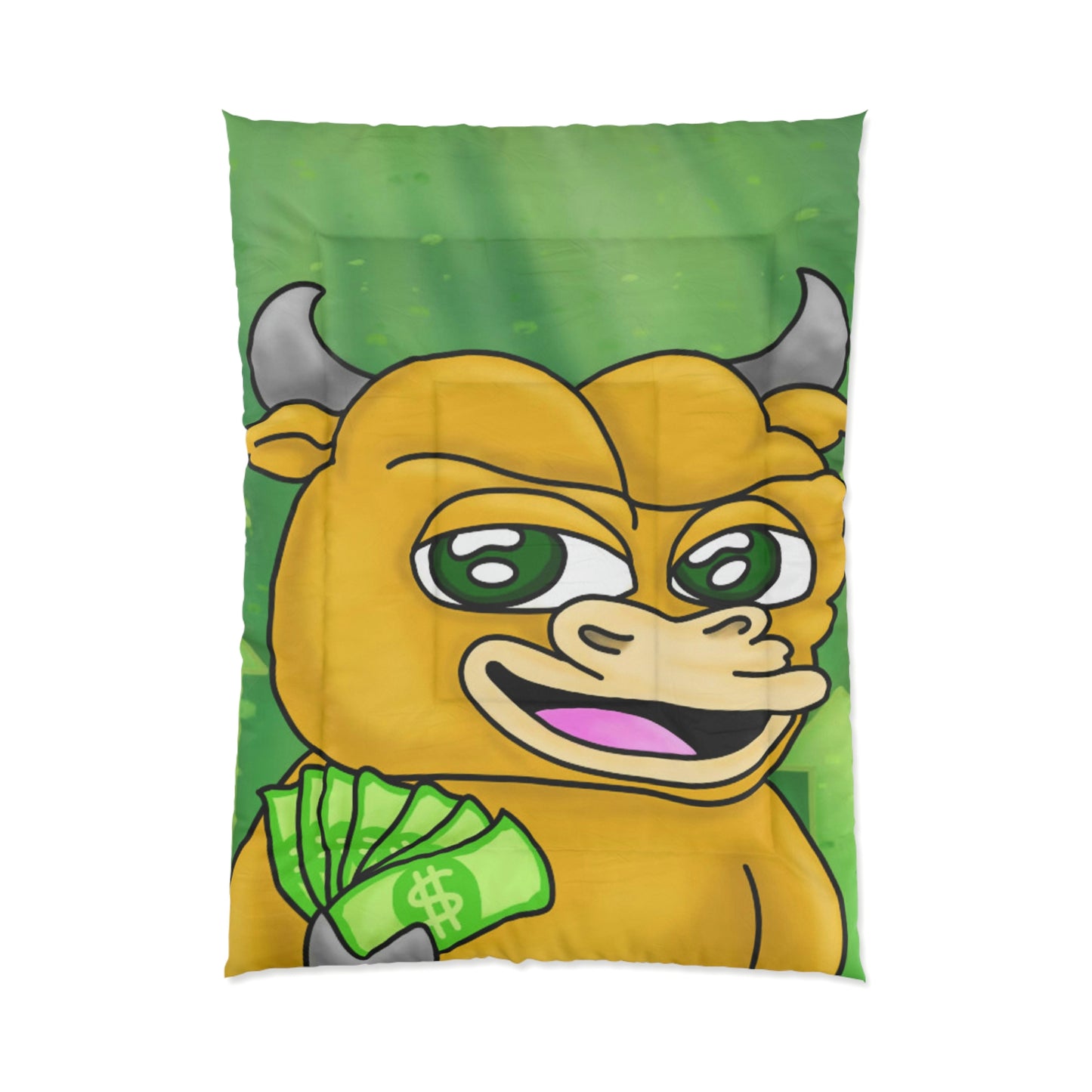 Bull Run Money Bear Market Graphic Comforter