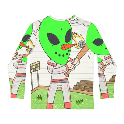 Baseball Veggie Visi Vegetable Visitor Alien Sport Men's Long Sleeve AOP Shirt