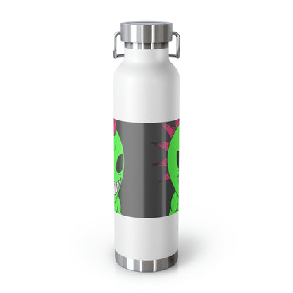 Spiked Pink Hair Muscle Alien Visitor Copper Vacuum Insulated Bottle, 22oz