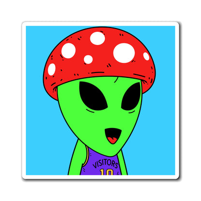 Healthy Sport Jersey Mushroom Alien Magnets