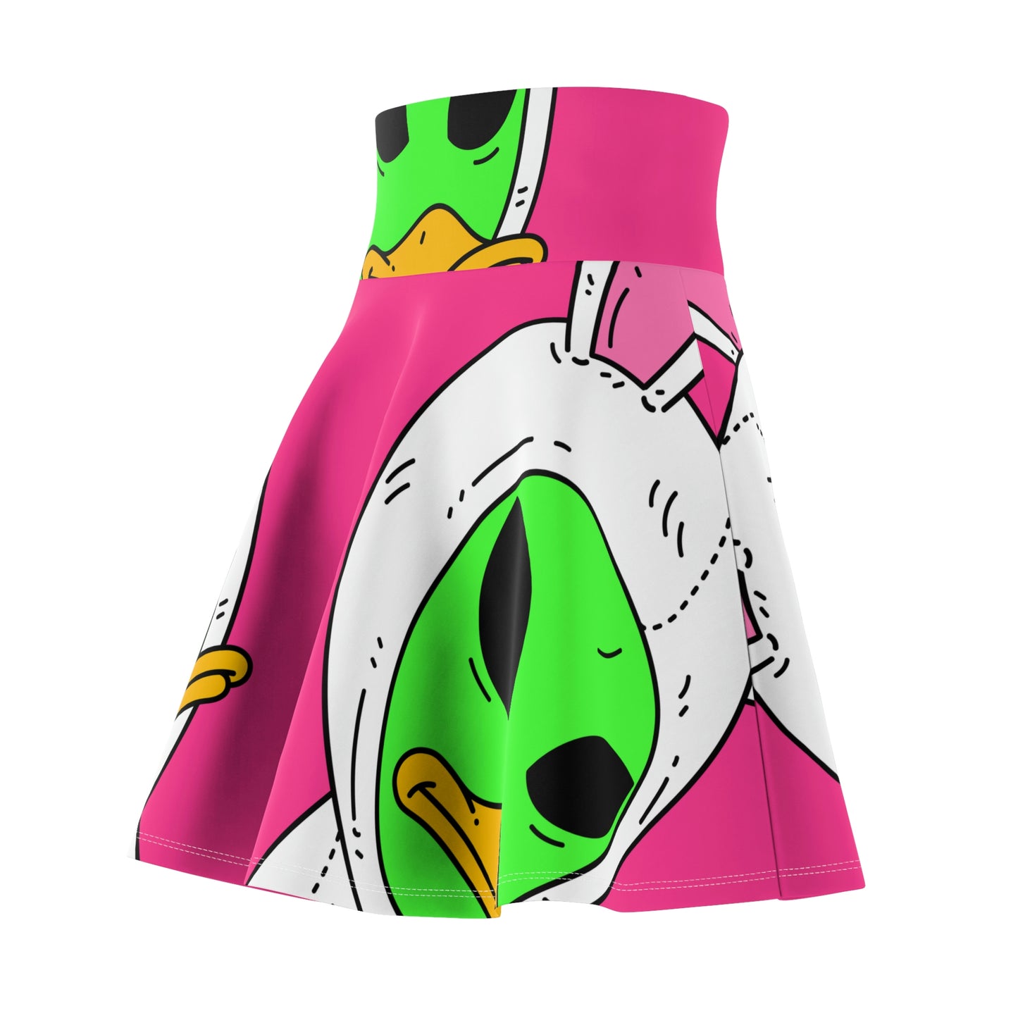 Duck Bunny Alien Women's Skater Skirt