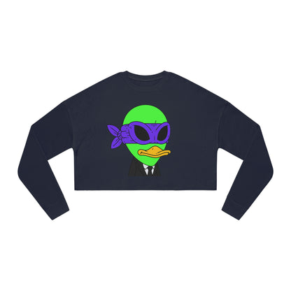 Alien Visitor 751 Women's Cropped Sweatshirt