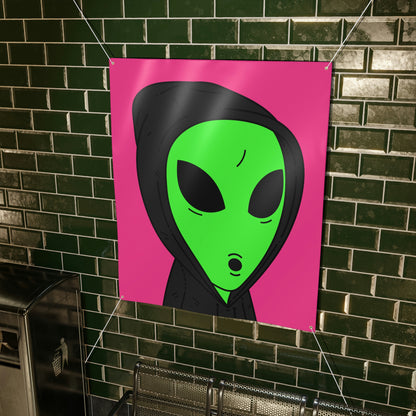 Anonymous Anon Alien Visitor Matte Banner