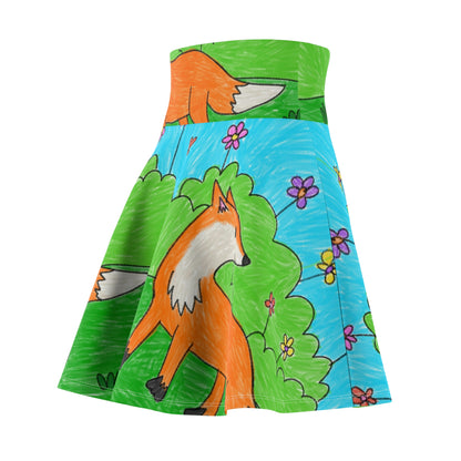 Fox Woodland Animal Foxy レディース スケーター スカート