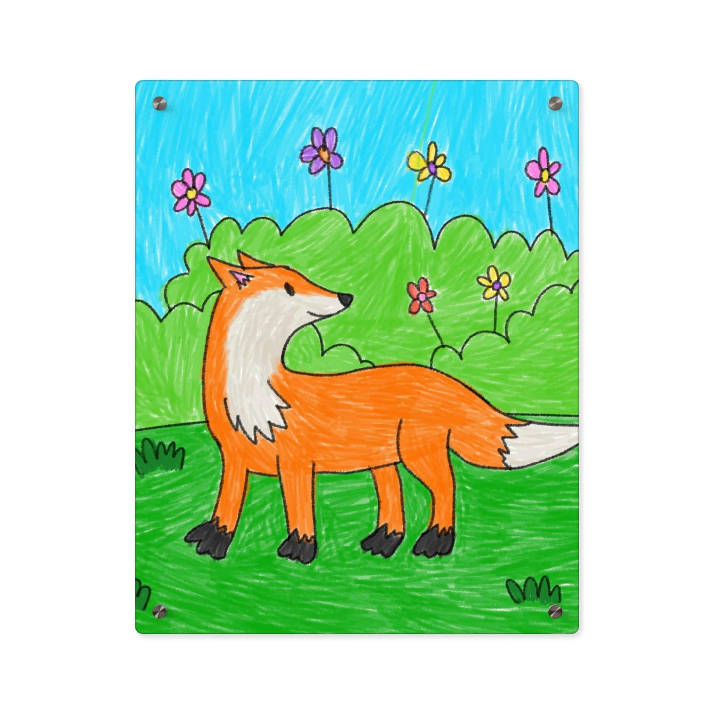 Fox Woodland Animal Foxy Acrylic Wall Art Panels