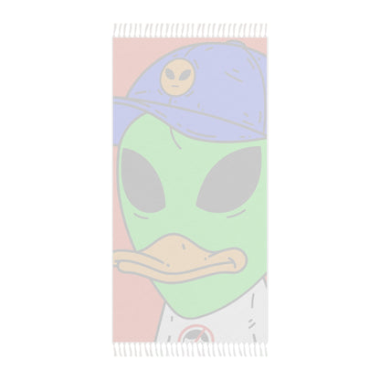 Anti Human Duck Visitor Green Alien Boho Beach Cloth