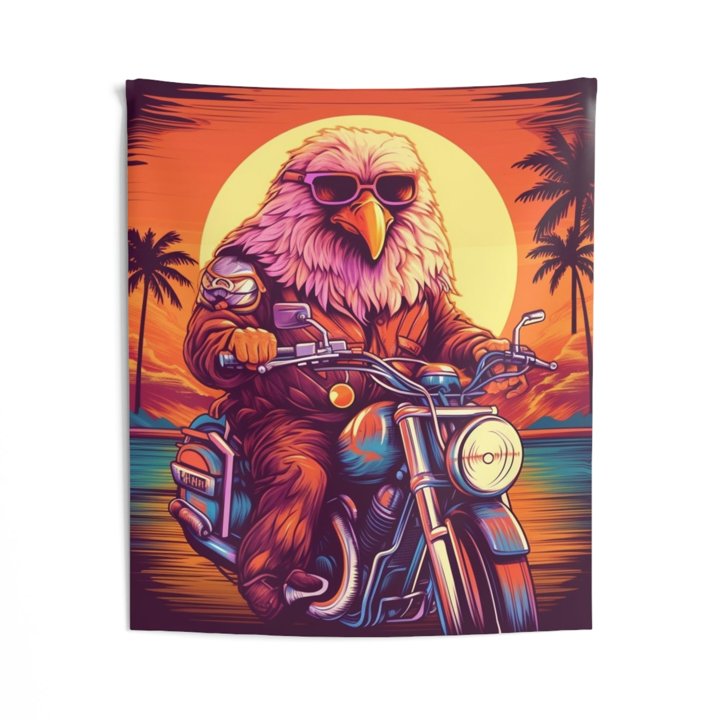 Classic American Motorcycle Ride Biker USA Style Indoor Wall Tapestries